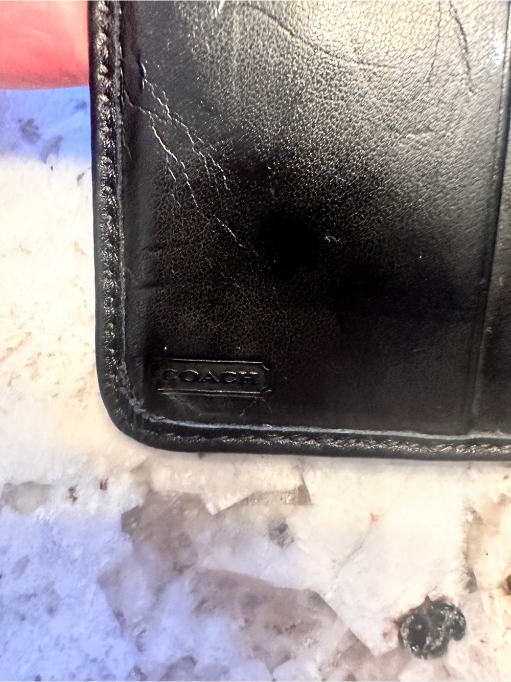 Vintage Coach Bi- fold Pebbles Leather Short Wallet Y2K Excellent Condition - Picture 12 of 14